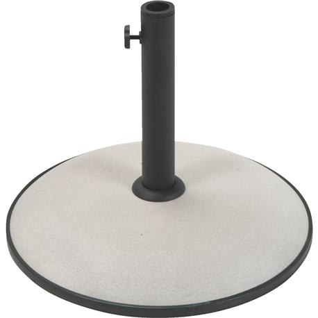 Outdoor Expressions Round Tan Concrete Umbrella Base, 12 x 17 in.