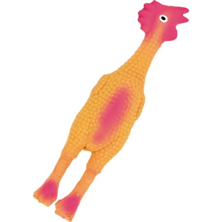 Westminster Pet Pet Ruffin' It Squeaky Latex Chicken Dog Toy, 9 in.