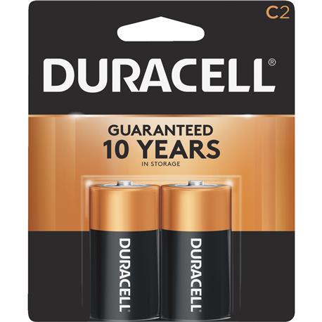 Duracell CopperTop C Alkaline Battery, 2-Pack