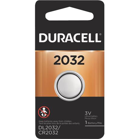 Duracell Specialty 2032 Lithium Coin Battery 3V, Pack of 2 (DL2032