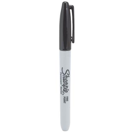 Fine Tip Permanent Marker, Black, 36 Bulk