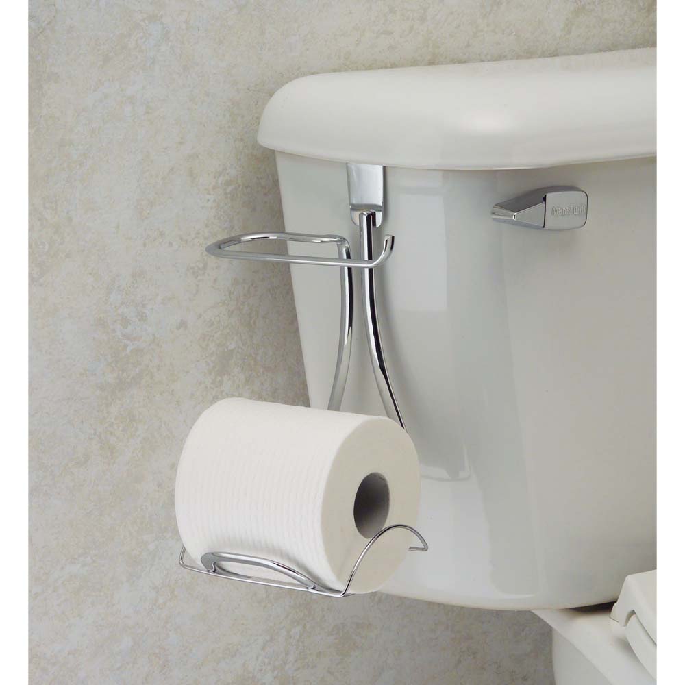 InterDesign Axis Over Tank Toilet Paper Holder €“ 2 Roll Storage ... InterDesign Axis Over Tank Toilet Paper Holder €“ 2 Roll Storage ...