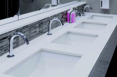 Commercial Countertops - Bathroom Sinks and Backsplash