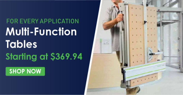 Product page for Festool Multi-function tables.