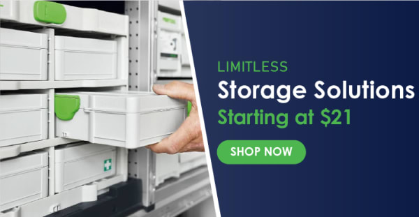 Product page for Festool storage
