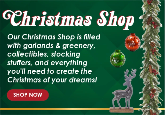 Landing page about Christmas Shop.