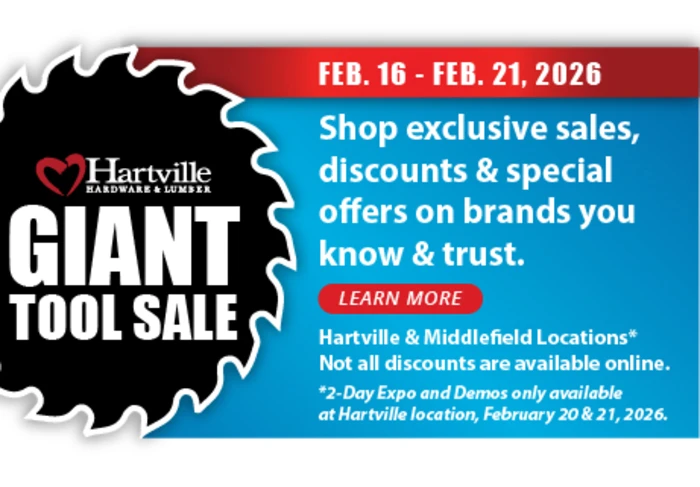 Landing page for tool sale.