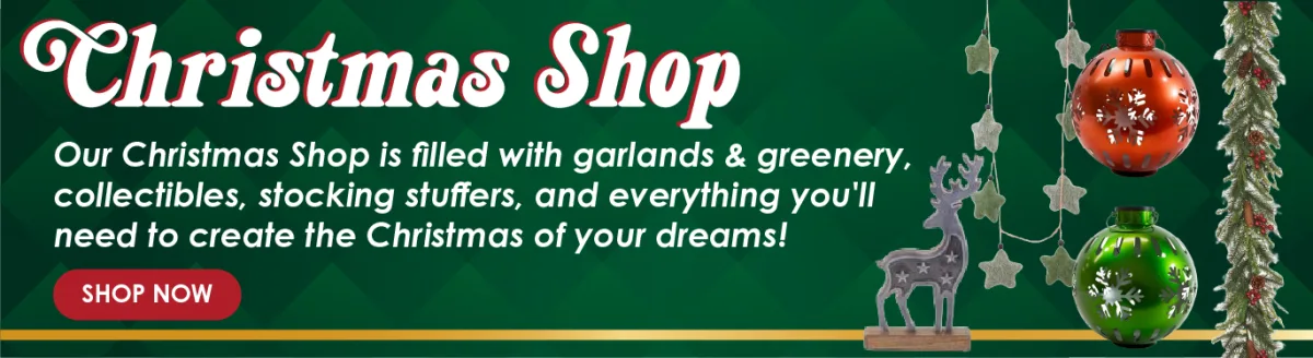 Landing page for Christmas Shop.