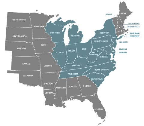 Map of Commercial Countertop Range-small