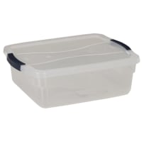 Rubbermaid Cleverstore Storage Tote With Latching Lid 30 Qt 18 34