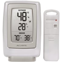 AcuRite Plastic Dial Songbird Indoor/Outdoor Thermometer