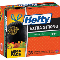 Hefty Steel Sak 39 Gal. Heavy Duty Black Trash Bag (30-Count)