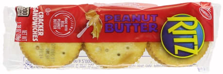 Ritz Peanut Butter Cracker Sandwiches, 6-Pack