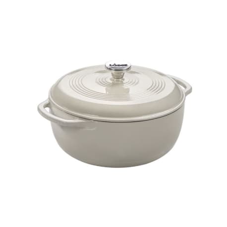 Lodge White Enameled Cast Iron Dutch Oven, 6 Quart