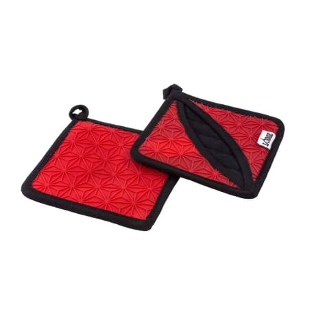 Lodge Red Silicone Square Pot Holder, 6.5 in.