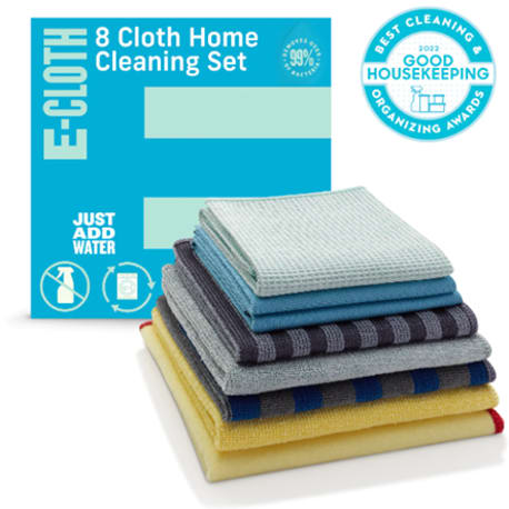 E-Cloth Home Cleaning Set, 8 Cloths