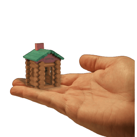 Tiny lincoln logs on sale