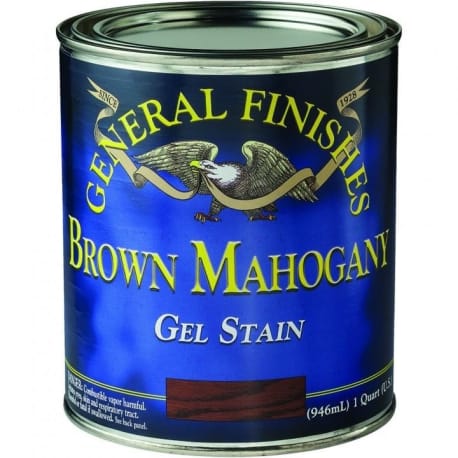 General Finishes Brown Mahogany Gel Stain, 1/2 Pint