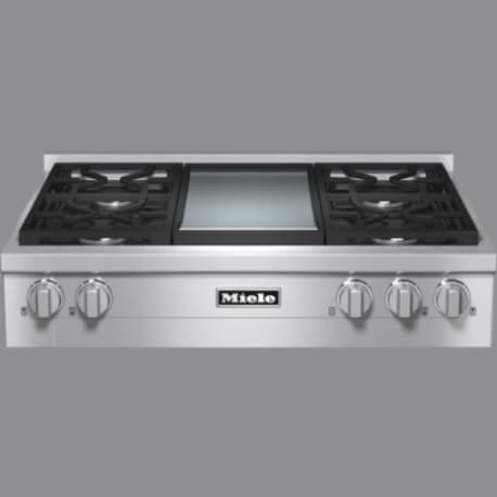 Miele KMR 1136 1 G 36" Range Top with Built-In Griddle  - Natural Gas