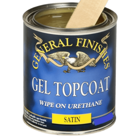 General Finishes Oil Based Gel Topcoat Wipe-On Urethane Satin, 1/2 Pint