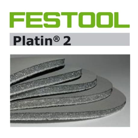 Festool 492373 125mm Platin 2 S400 Disc Abrasives, 15 ct