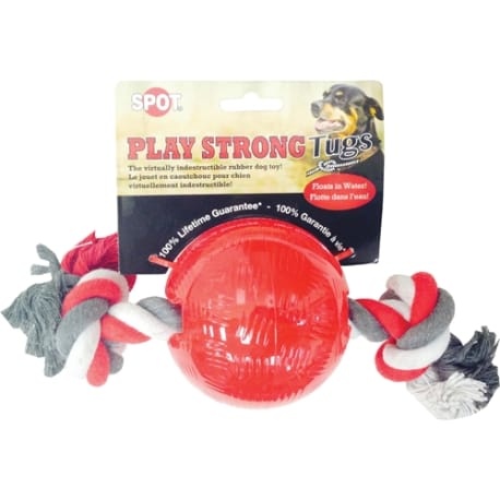 Spot Play Strong Ball with Rope, 3.25 in.