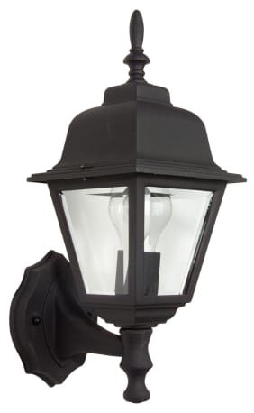 Craftmade Coach Lights Cast Black Metal Outdoor Wall Sconce, 15.25 in.