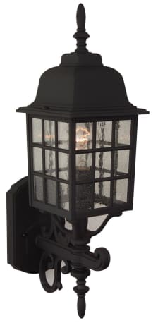 Craftmade Grid Matte Black Medium 1 Light Outdoor Cage Wall Sconce, 20 in.