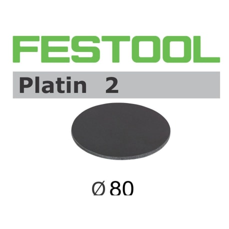 Festool 498324 90mm Platin 2 S2000 Disc Abrasives, 15 ct