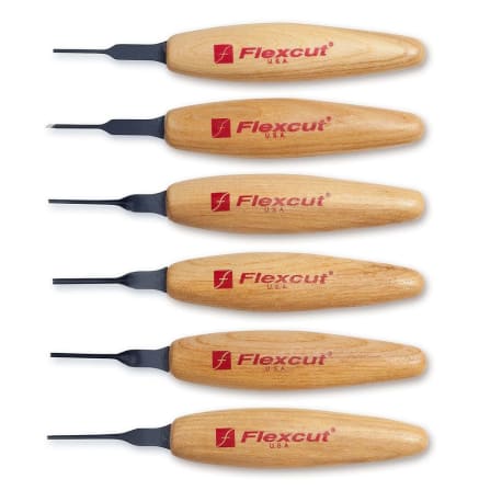 Flexcut 6 Pc. 1.5mm Micro Tool Mixed Tool Set