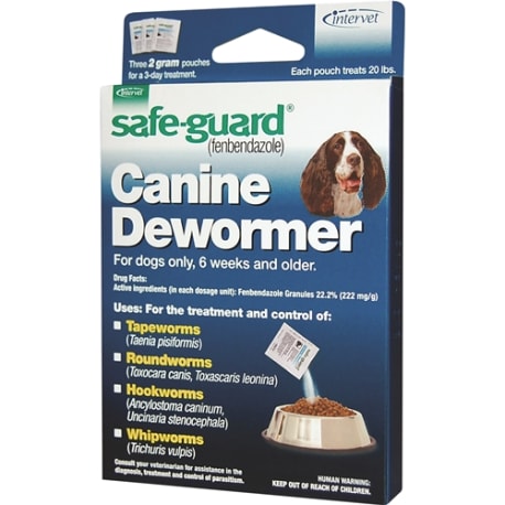 Safeguard 2-gram Canine Dewormer,  3-Pack