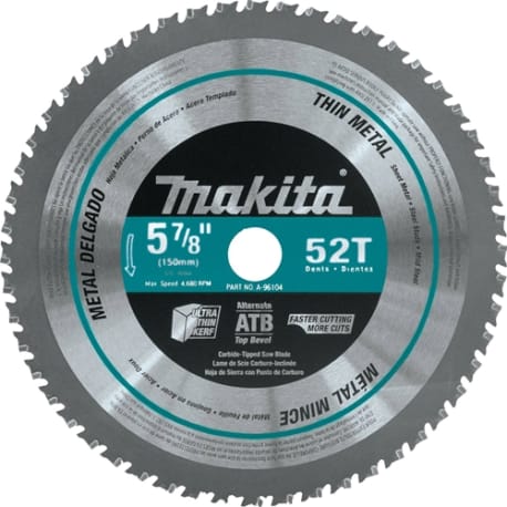 MAKITA A-96104 5-7/8 in. 52T Thin Metal Cutting Blade