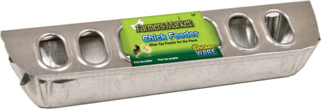 Ware Farmers Market Slide Top Chick Feeder, 12 in.
