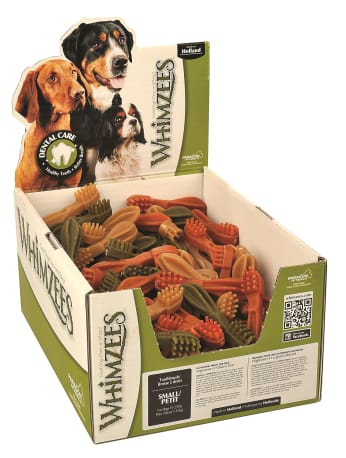 Whimzees Brushzees Star Small Assorted Dog Treat, 1 Piece