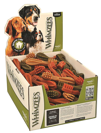 Whimzees Brushzees Star Medium Assorted Dog Treat, 1 Piece