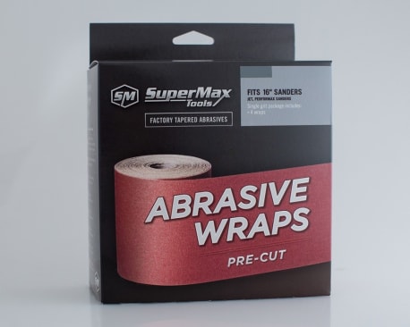 SuperMax Assorted-Grit Sandpaper Wraps for 16 in. Drum Sanders, 4-Pack