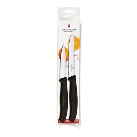 Victorinox Swiss Classic 2-Piece Paring Knife Set, Black