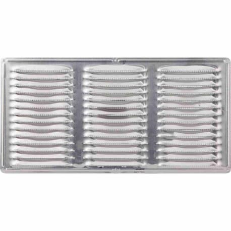 Air Vent 8 in. x 16 in. Aluminum Undereave Vent, Mill