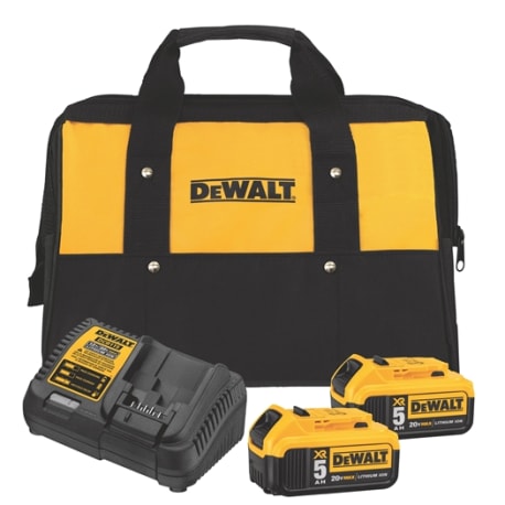 DEWALT 20V MAX 5.0 Ah Starter Kit with 2 Batteries