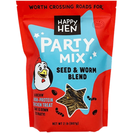 Happy Hen Seed & Worm Party Mix Chicken Treat