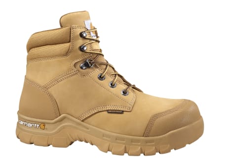 Carhartt Men's Rugged Flex Wheat Nubuck Waterproof Work Boots, Size 9W