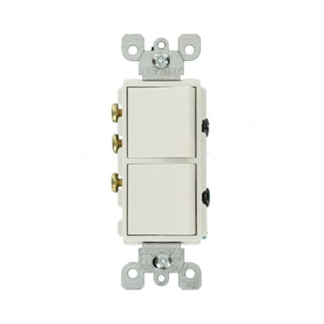 Leviton Decora 15 Amp Light Almond Single-Pole / 3-Way Combination Switch