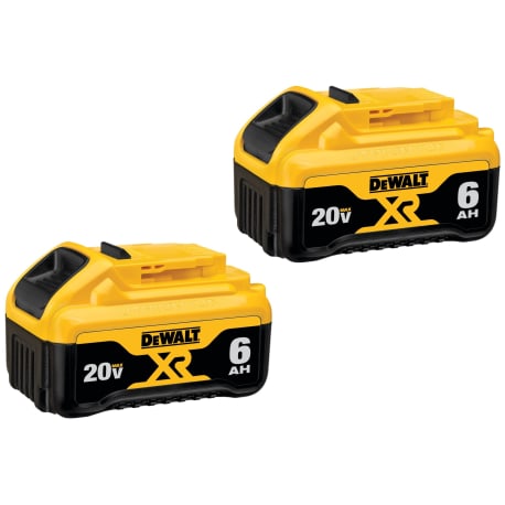 DEWALT 20V MAX* 6.0 Ah XR® Battery Pack, 2-Pack