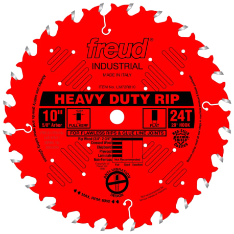 Freud 10 in. Heavy-Duty Rip Blade