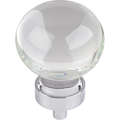 Hardware Resources Glass Sphere Harlow Knob, Polished Chrome