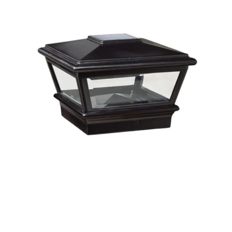 Deckorators 4 in. x 4 in. Traditional Solar VersaCap, Black