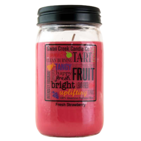 Swan Creek Fresh Strawberry Jar Candle, 24 oz.