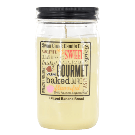 Swan Creek Glazed Banana Bread Pantry Jar Candle, 12 oz.