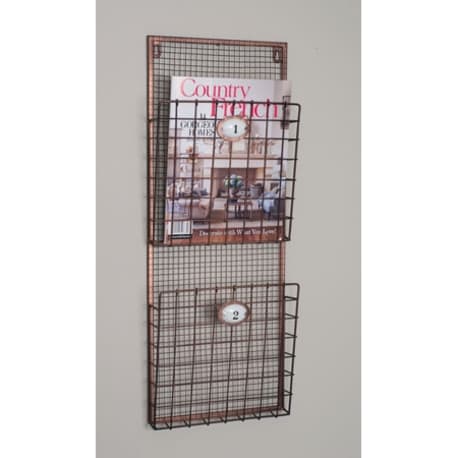 COLONIAL TIN WORKS 550029 HANGING MAGAZINE RACK