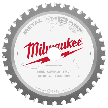 Milwaukee 5-7/8" x 20-mm 34TPI Metal Circular Saw Blade